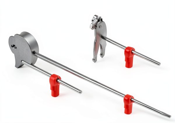 120 Packs Peg Hook Locks, 6 mm Plastic Magnet Security Red Stop Lock Anti-Theft Pegboard Display Hook Locks for Retail Shop and Shopping Center-2